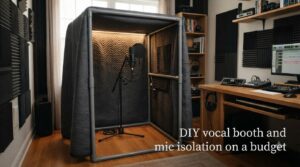 DIY vocal booth and mic isolation on a budget
