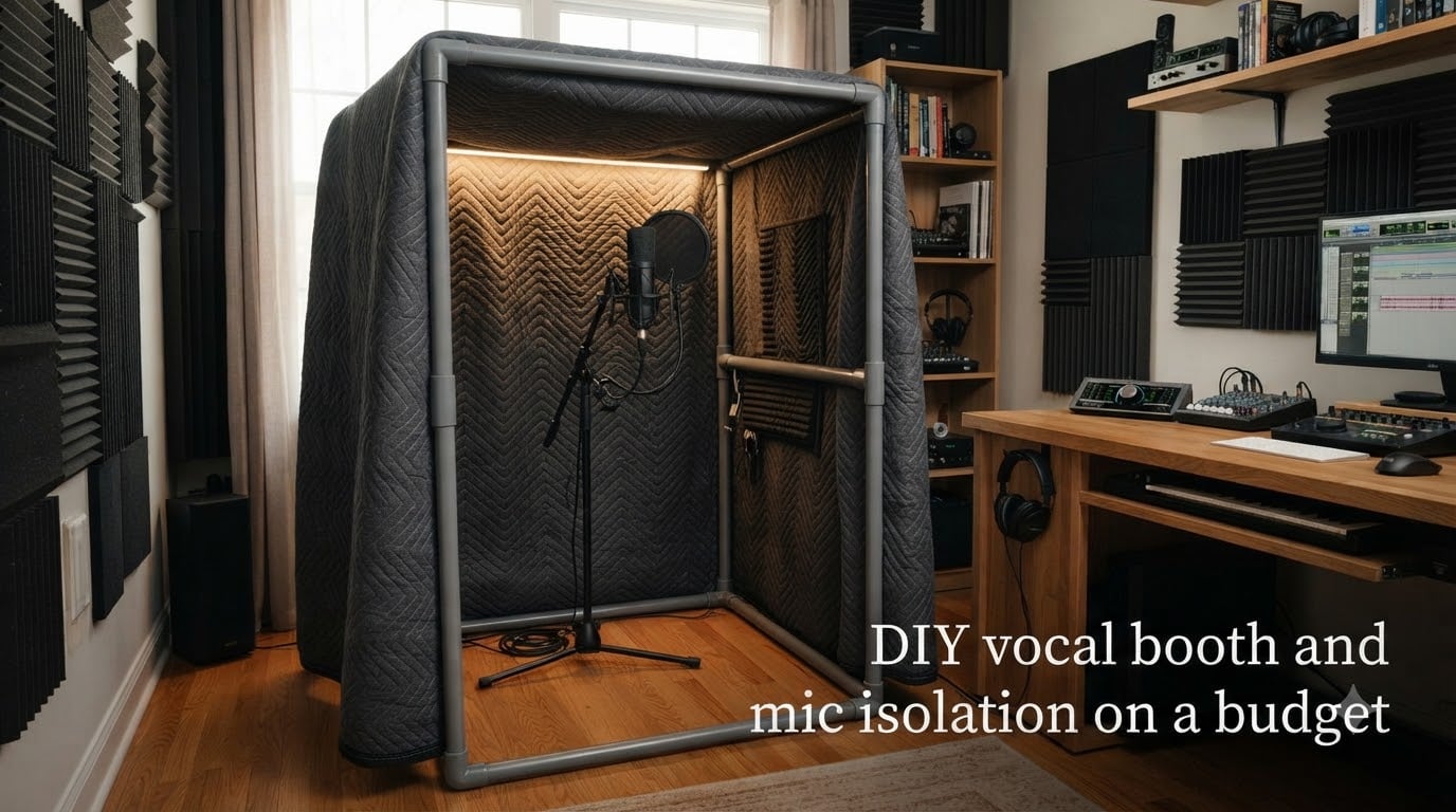 DIY vocal booth and mic isolation on a budget