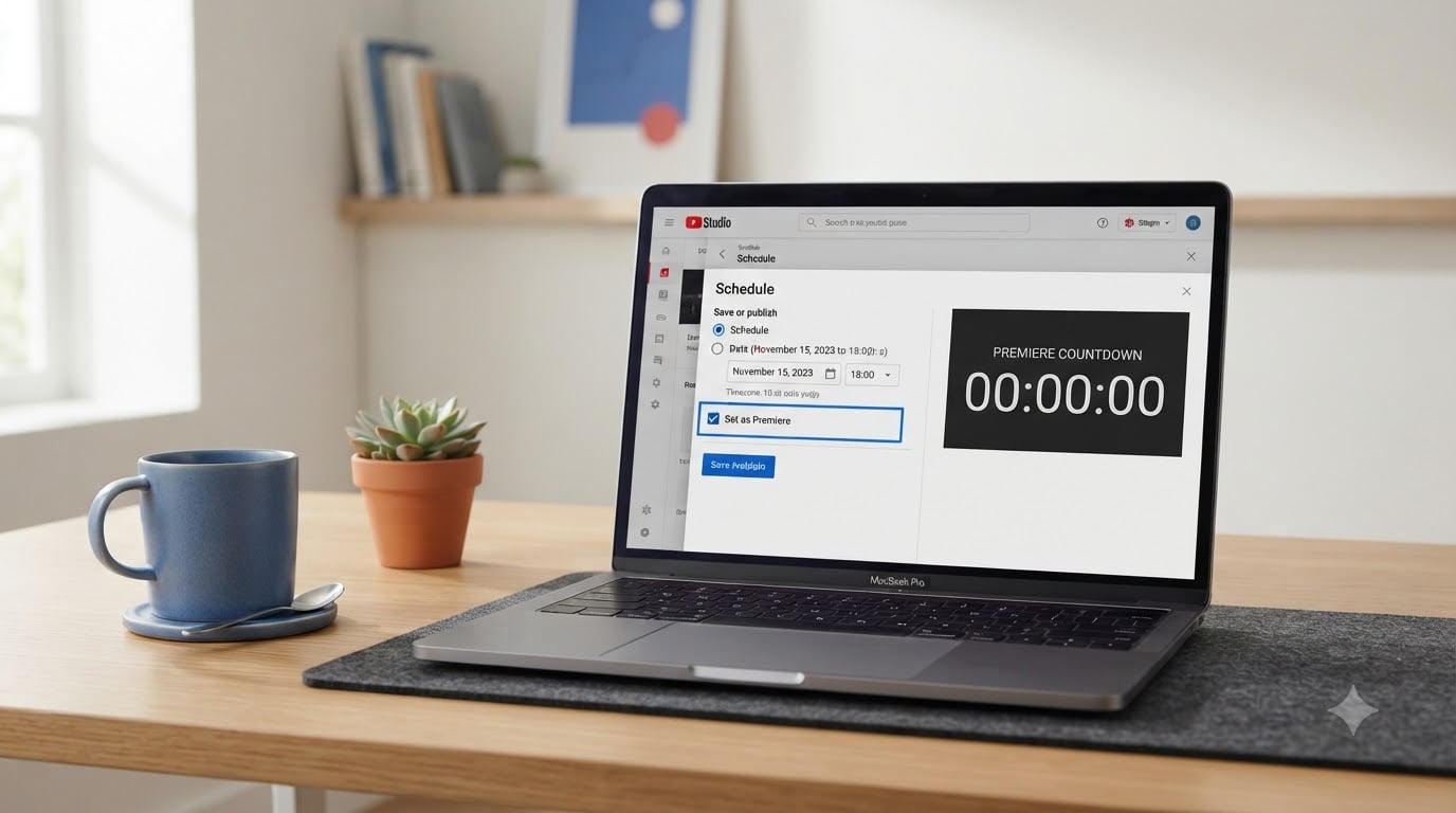How to schedule a premiere or live stream on YouTube