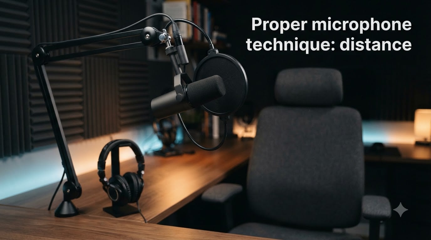 Proper microphone technique: distance