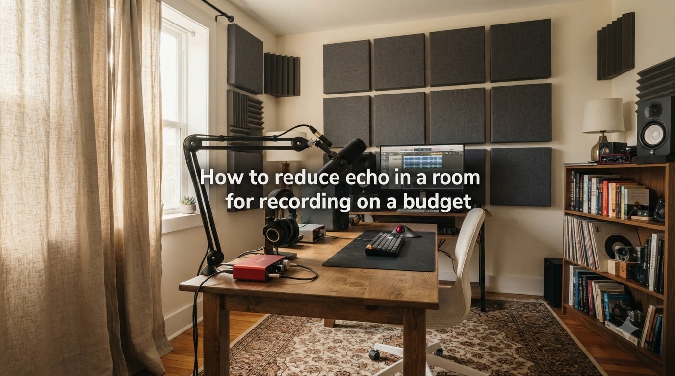 How to reduce echo in a room for recording on a budget