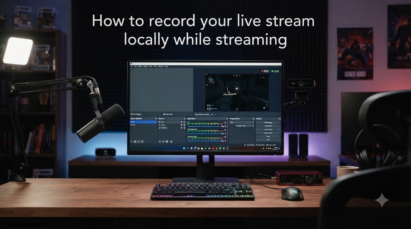 How to record your live stream locally while streaming