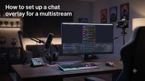 How to set up a chat overlay for a multistream