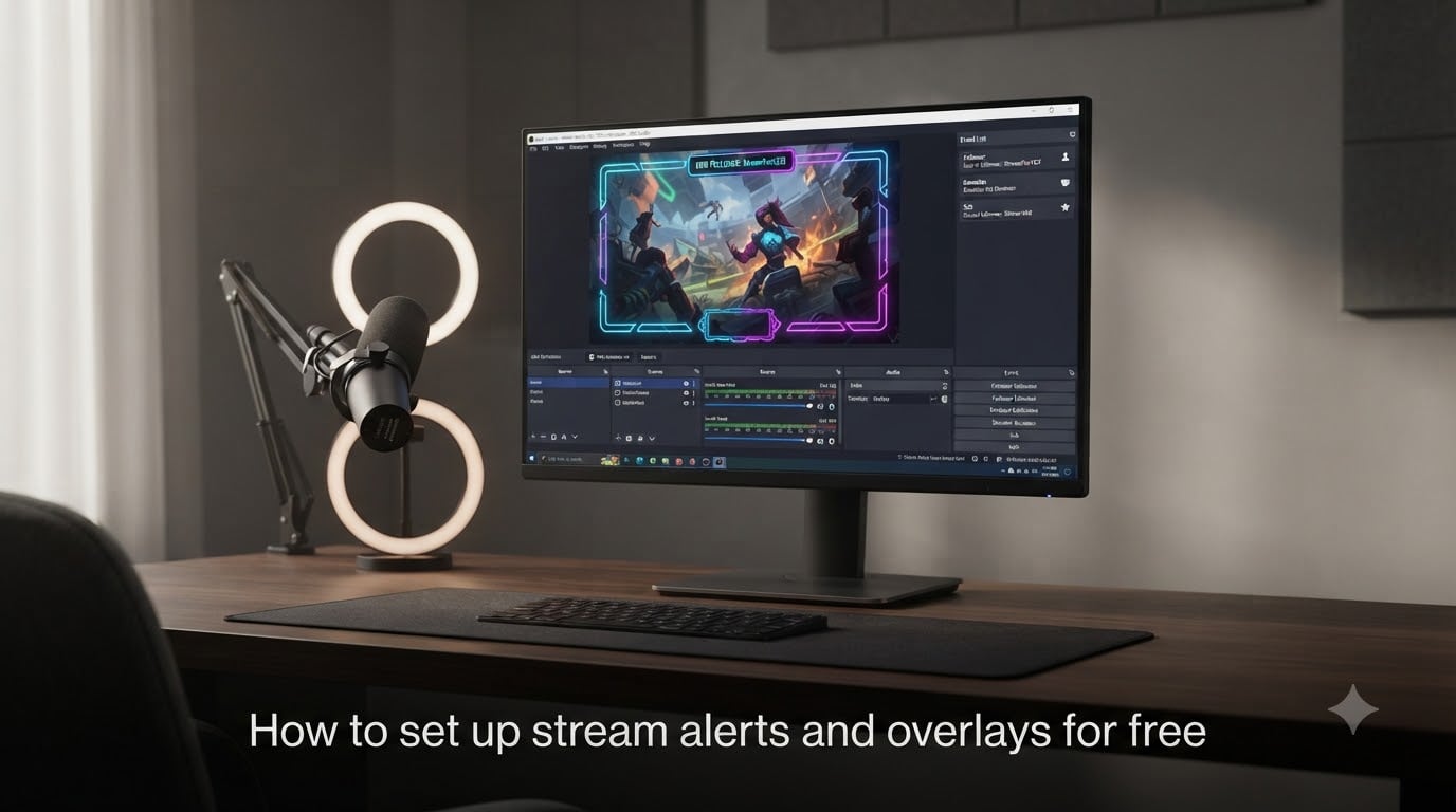 How to set up stream alerts and overlays for free