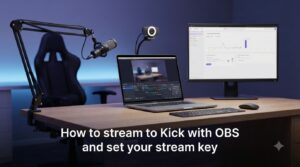How to stream to Kick with OBS and set your stream key