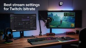 Best stream settings for Twitch: bitrate