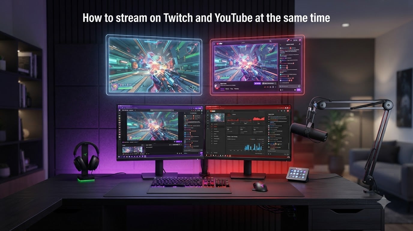How to stream on Twitch and YouTube at the same time