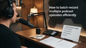 How to batch record multiple podcast episodes efficiently