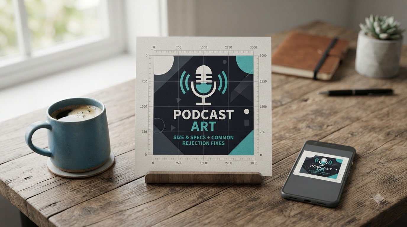 Podcast cover art size and specs plus common rejection fixes