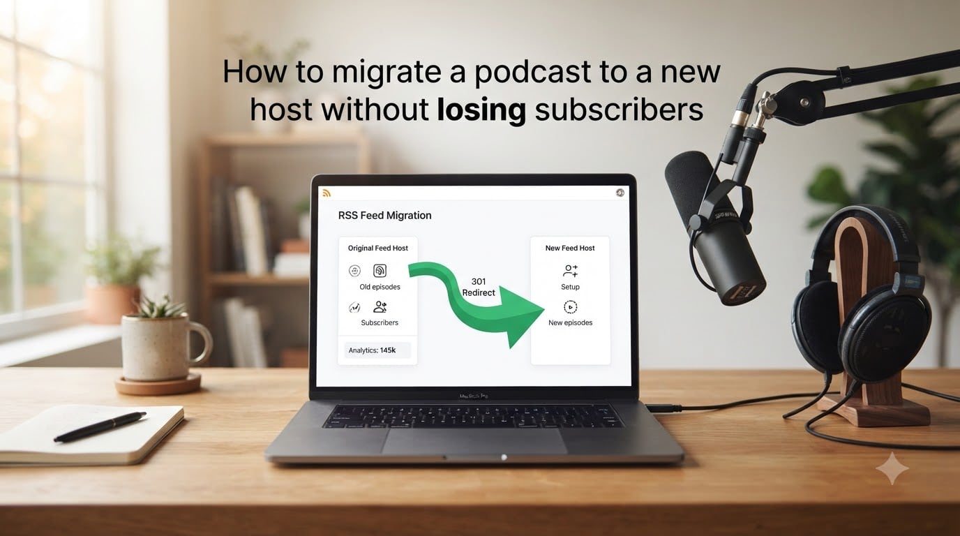How to migrate a podcast to a new host without losing subscribers