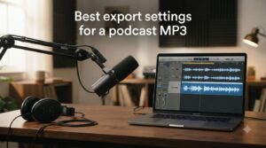 Best export settings for a podcast MP3