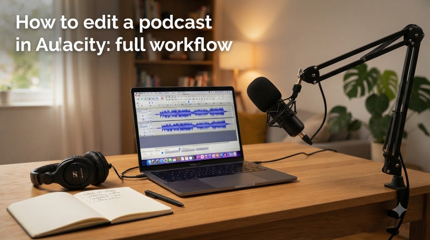 How to edit a podcast in Audacity: full workflow