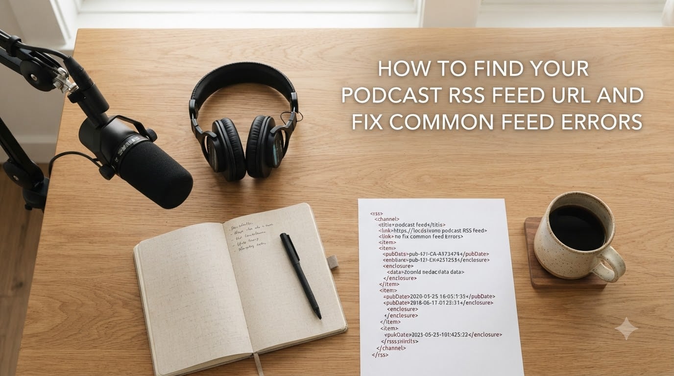 How to find your podcast RSS feed URL and fix common feed errors