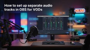 How to set up separate audio tracks in OBS for VODs