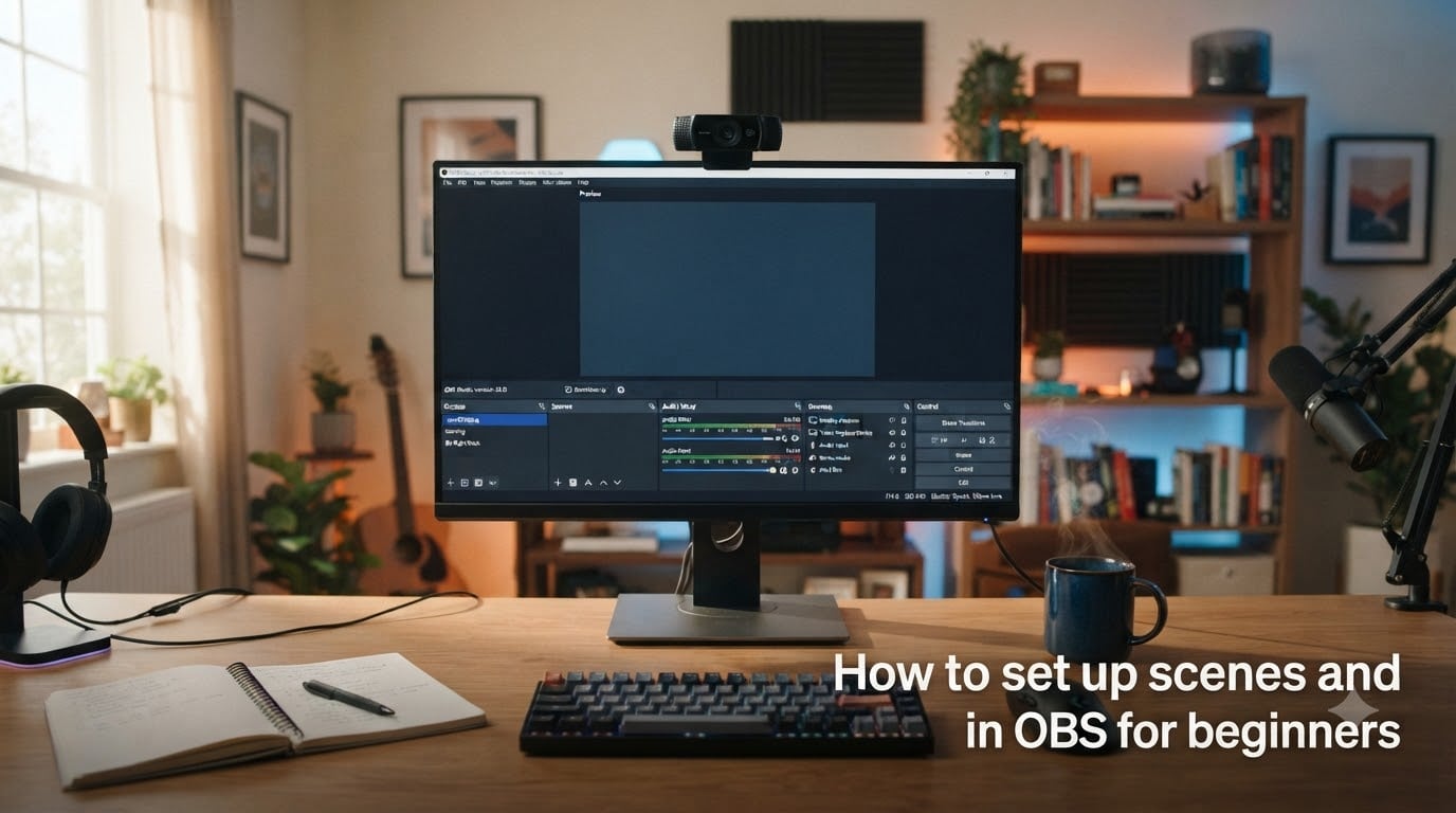 How to set up scenes and sources in OBS for beginners