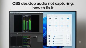 OBS desktop audio not capturing: how to fix it