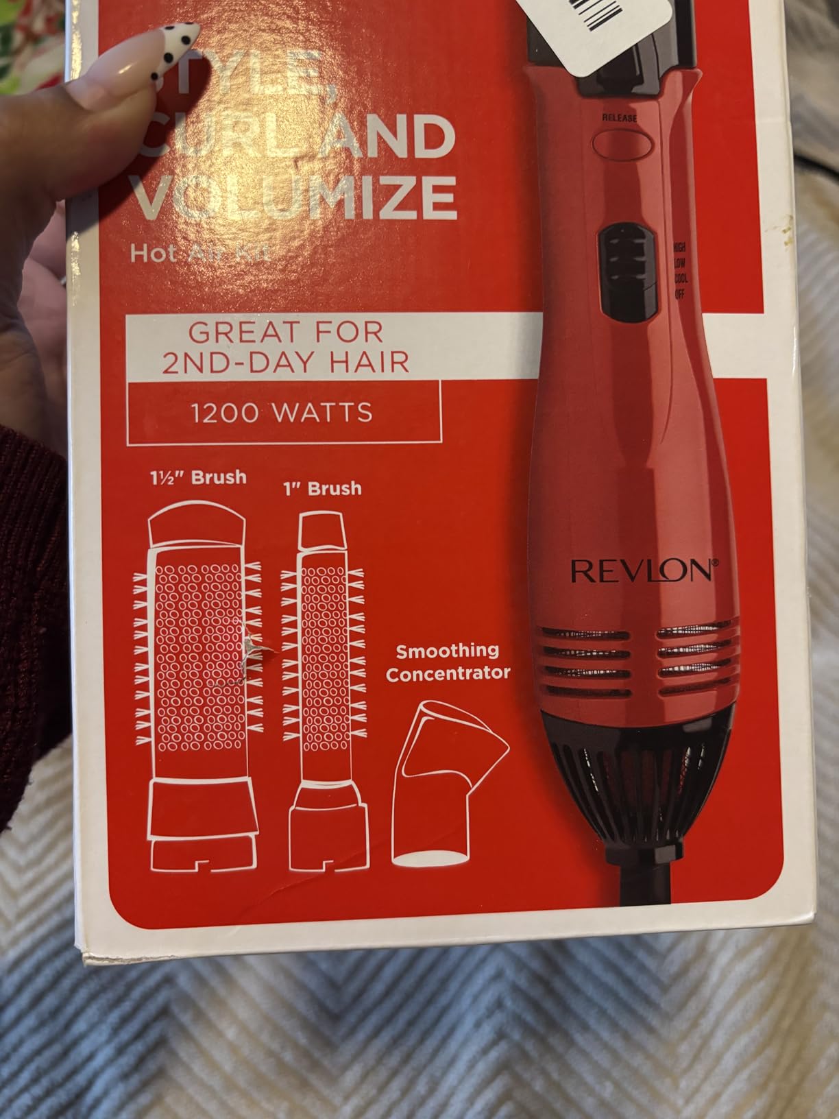 Revlon 1200W Perfect Style Hot Air Kit, 3 Piece Set customer photo 2