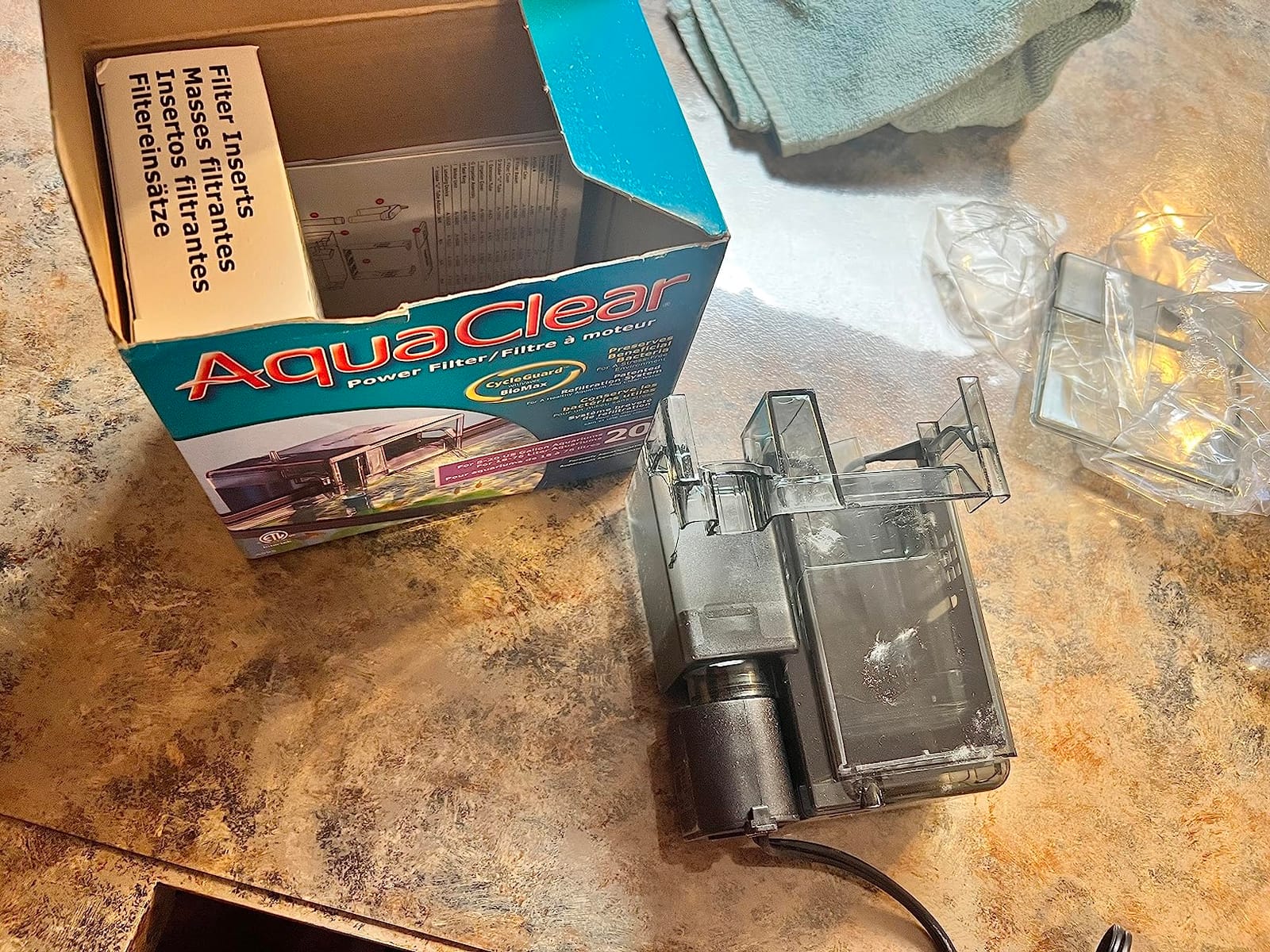 AquaClear 20 Power Filter, Fish Tank Filter for 5- to 20-Gallon Aquariums customer photo 1