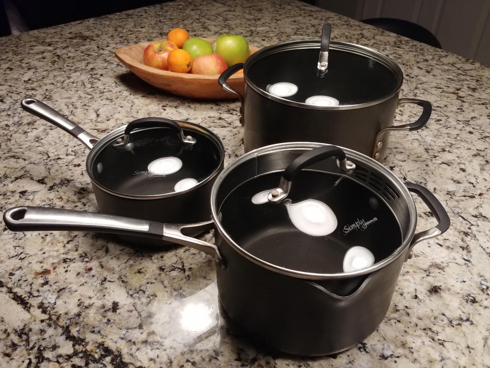 Calphalon 10-Piece Non-Stick Kitchen Cookware Set Black Pots & Pans with Stay-Cool Stainless Steel Handles Hard-Anodized Aluminum for Even Heating customer photo 1