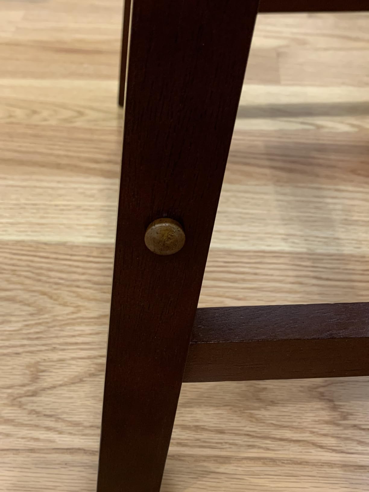 Winsome Satori Saddle Seat Counter Stool, Walnut, 24