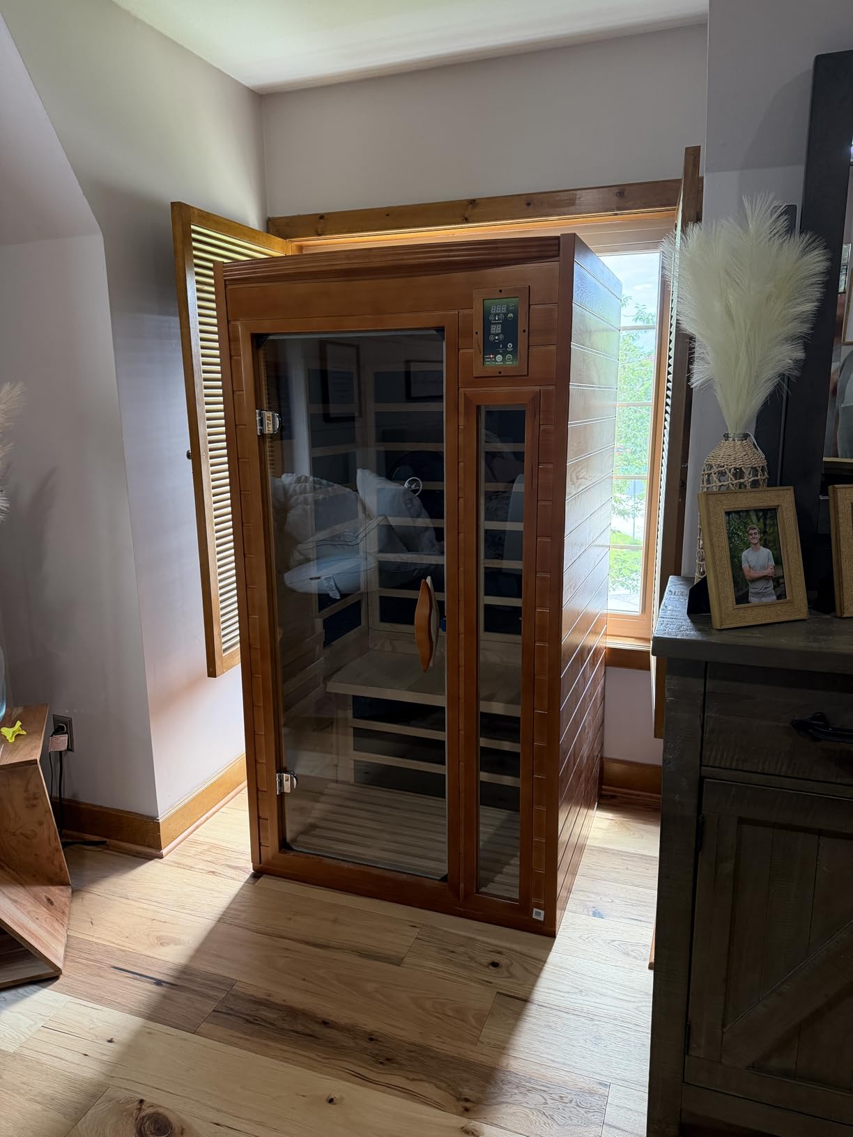 DYNAMIC SAUNAS Toulouse 2-Person Infrared Sauna with Red Light Therapy customer photo 2