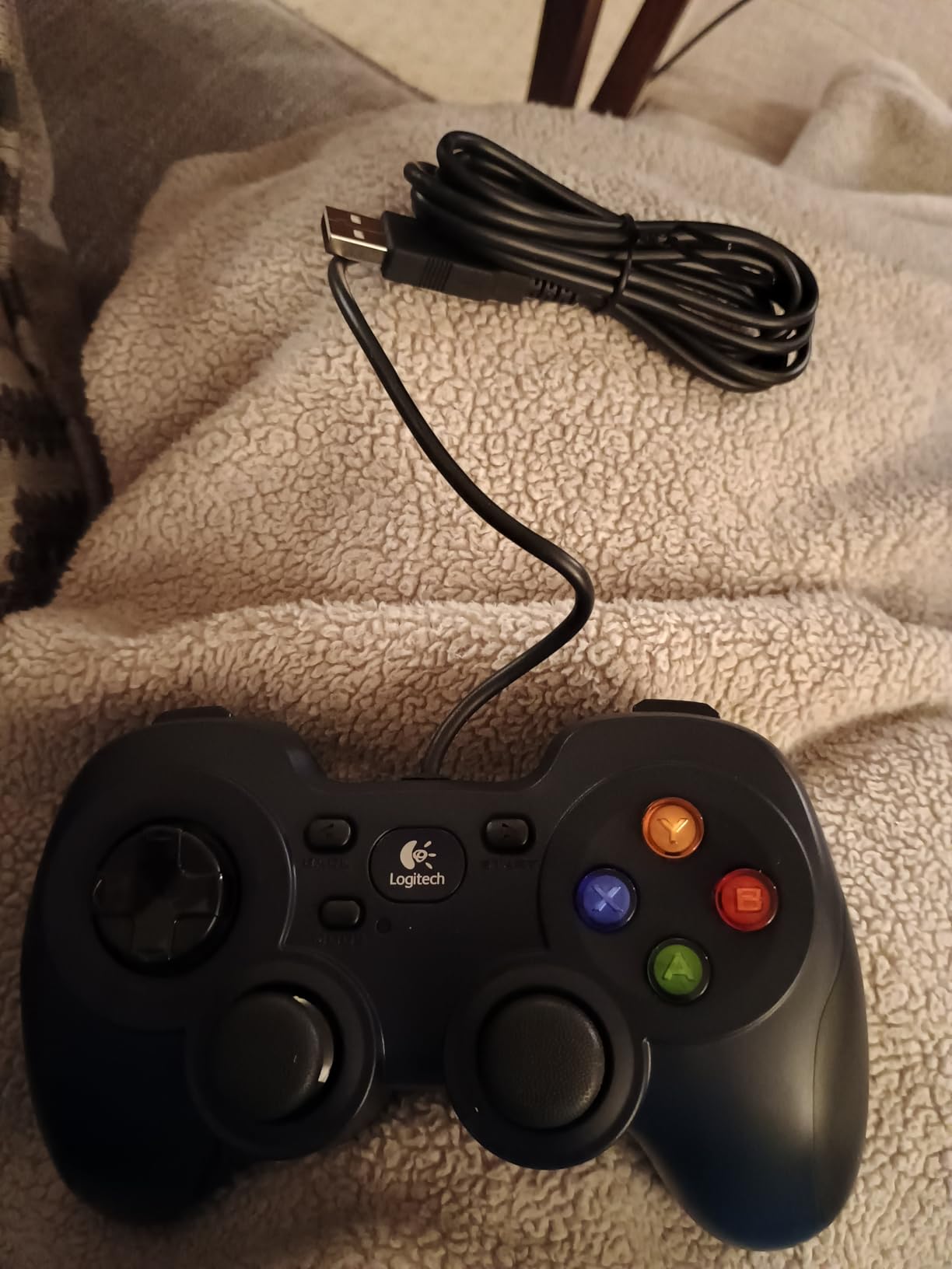 Logitech G F310 Wired Gamepad Controller Console - Blue/Black customer photo 1
