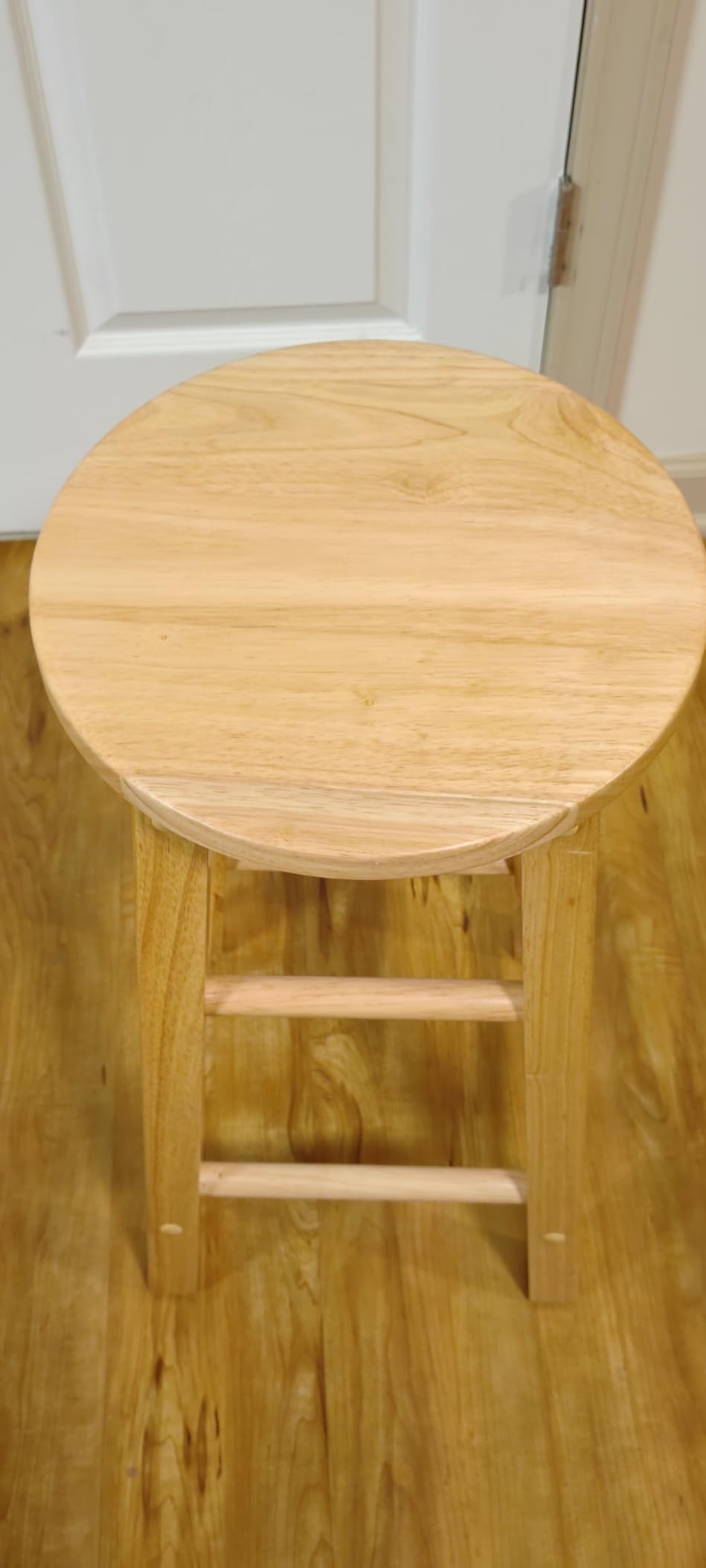 Linon Natural Barstool with Round Seat, 24-Inch customer photo 1