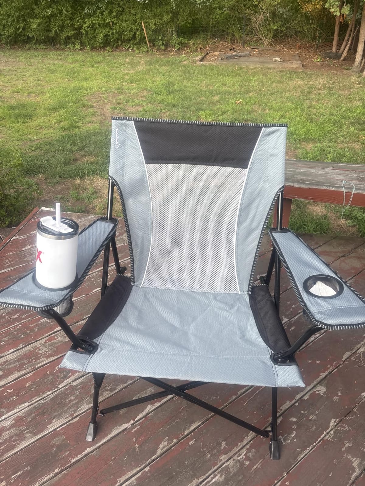 Kijaro Dual Lock Chair Color: Victoria Desert Orange customer photo 2