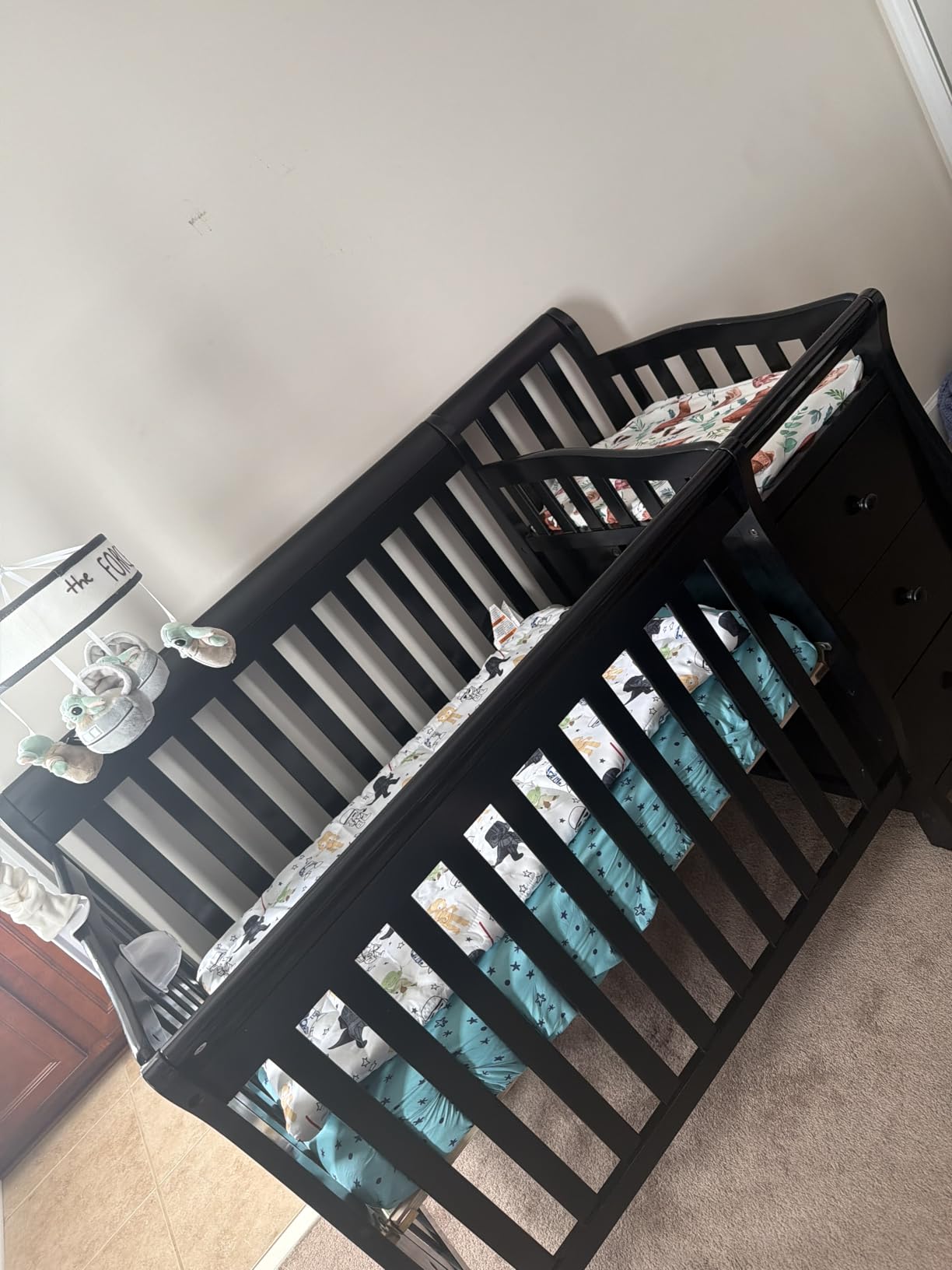 Dream On Me Jayden 4-in-1 Convertible Mini Baby Crib with 3 Drawer Changer customer photo 2