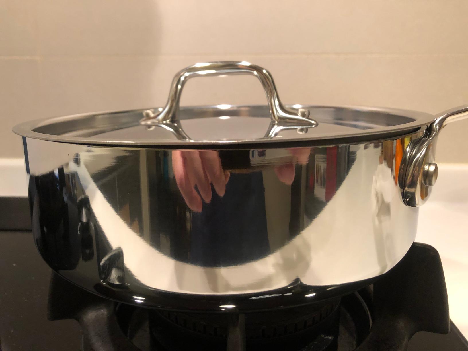 All-Clad D3® Stainless Steel 6 Qt Sauté Pan with Lid, Made in the USA customer photo 1