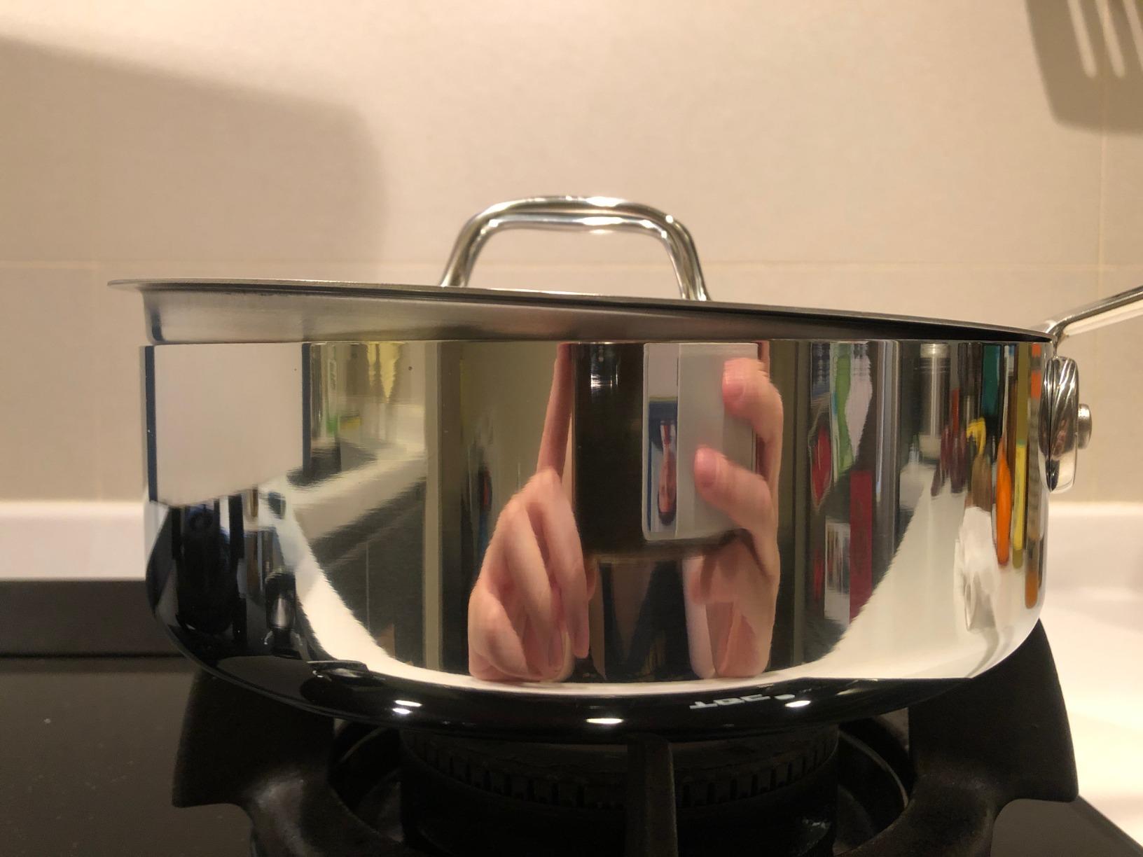 All-Clad D3® Stainless Steel 6 Qt Sauté Pan with Lid, Made in the USA customer photo 2