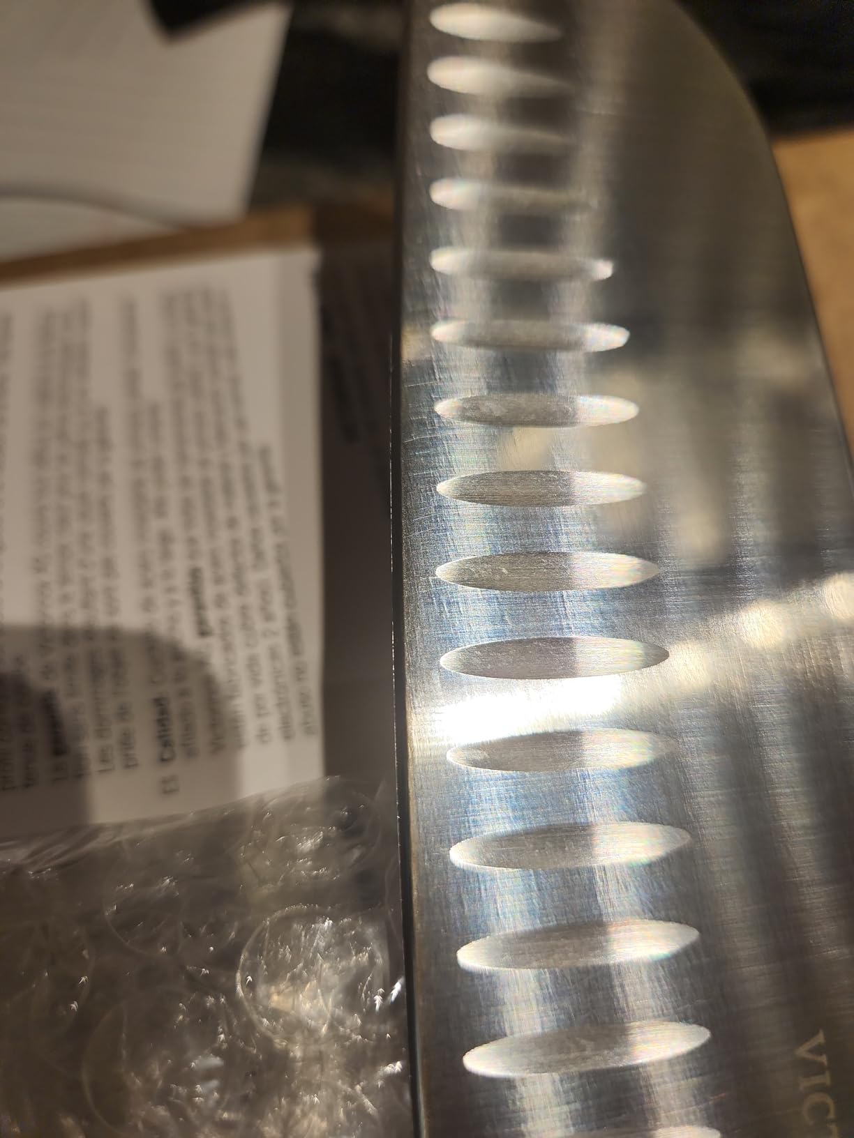 Victorinox Swiss Classic 7 Inch Santoku knife, Granton Blade, Black customer photo 1