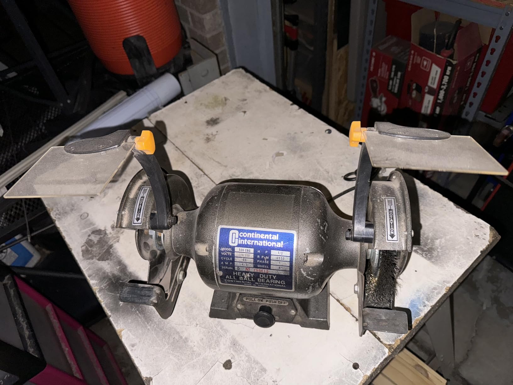RIKON Professional Power Tools, 80-805, 8â€ Slow Speed Bench Grinder, Powerful Shop Table Tool, Perfect for Sharpening, With Anti-Vibration Rubber Feet customer photo 2