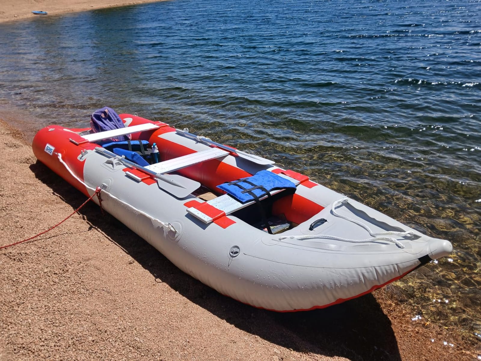 BRIS 14.1 FT Inflatable Kayak Fishing Tender Inflatable Poonton Boat with Air Floor customer photo 1