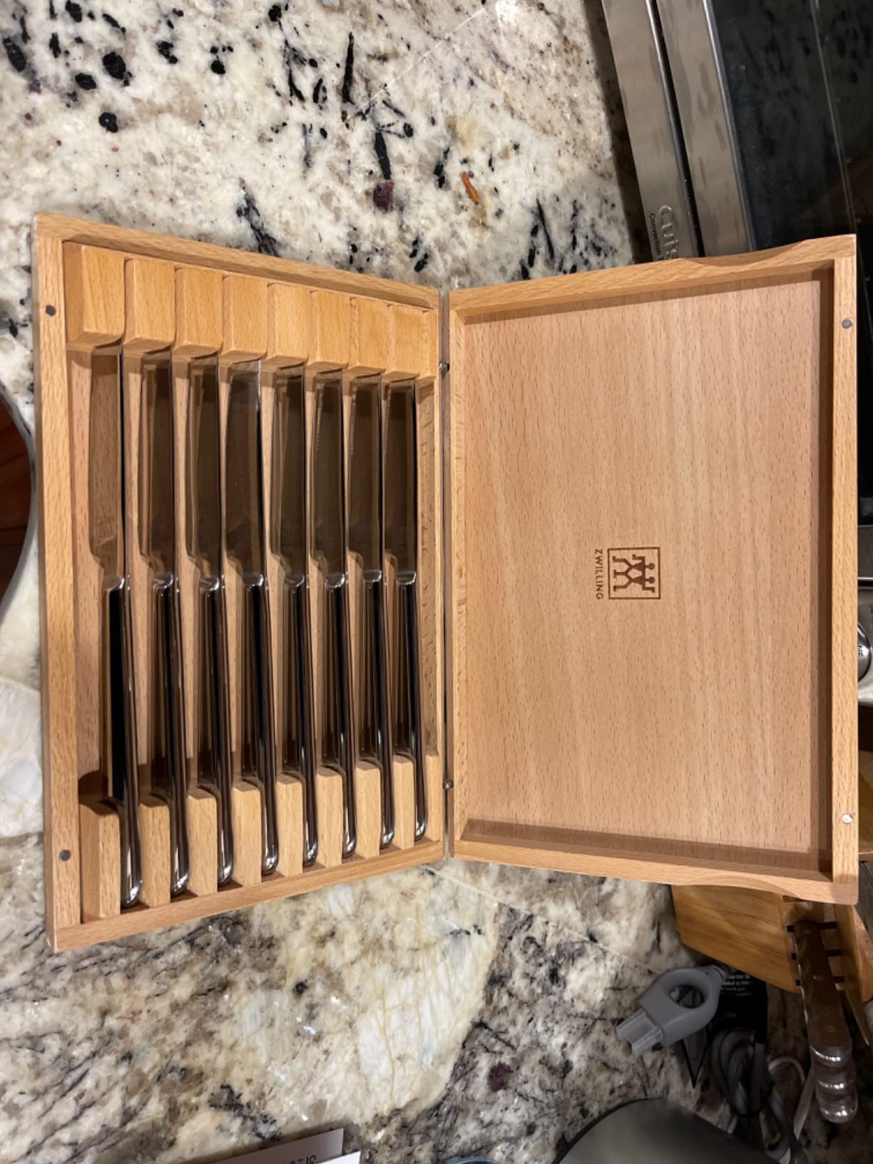 Zwilling Ultra-Sharp Steak Knives Set of 8 with Wood Gift Box customer photo 2