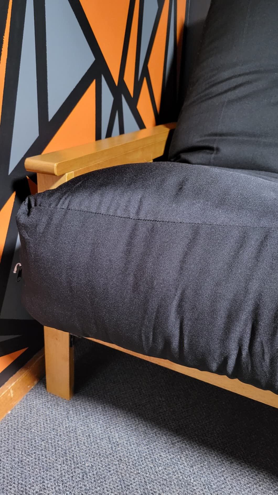 Royal Sleep Products by The Futon Factory | 10 inch Pocket Coil Futon Mattress - Khaki Color - Full Size - CertiPUR Certified Foam - Made in USA - Frame Not Included customer photo 1