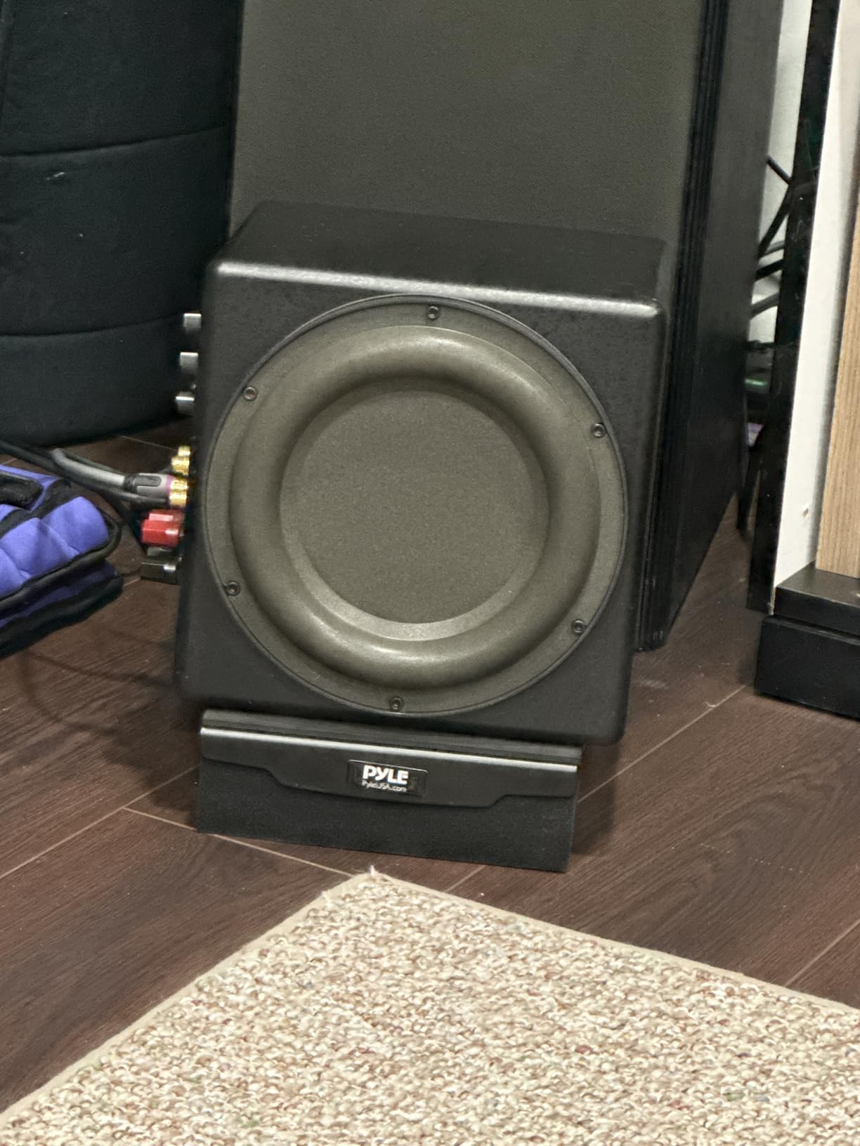 Pyle Speaker Isolation Pads - 7.5 x 9.1 x 2.3 inches - Acoustic Noise Isolation Platform - Foam Riser Recoil Stabilizer with Rubber Base for Studio Monitor, Subwoofer, Loudspeaker - PSIO4 customer photo 2