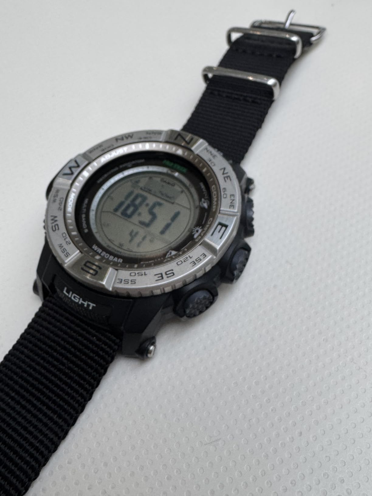 Casio PRW3500 Series | Pro Trek | 100M WR | Compass | Alt/Baro-Thermo | Tough Solar Power | Atomic Timekeeping | 1-100 SEC Stopwatch | Countdown Timer | World Time customer photo 2
