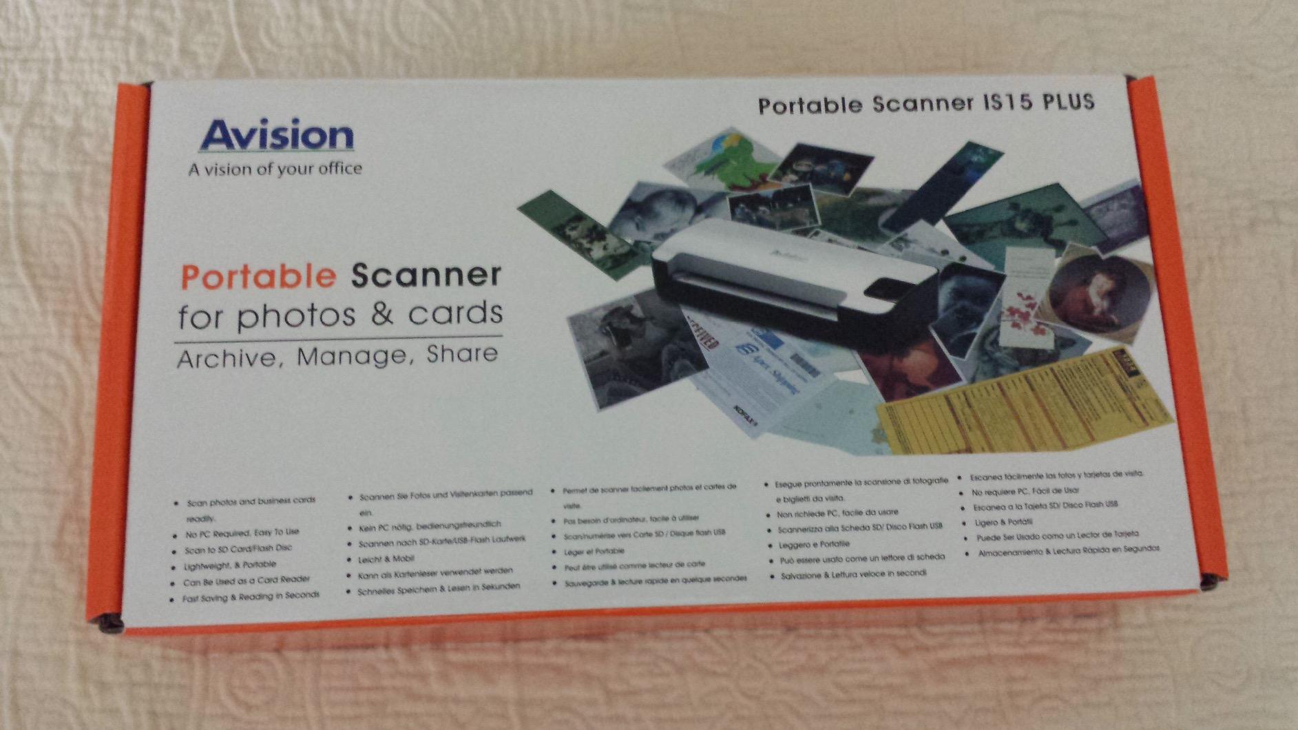 Avision Is15+ Portable Scanner for Photos and Cards with 4 Gb SD Card, Scan to USB Drive customer photo 2