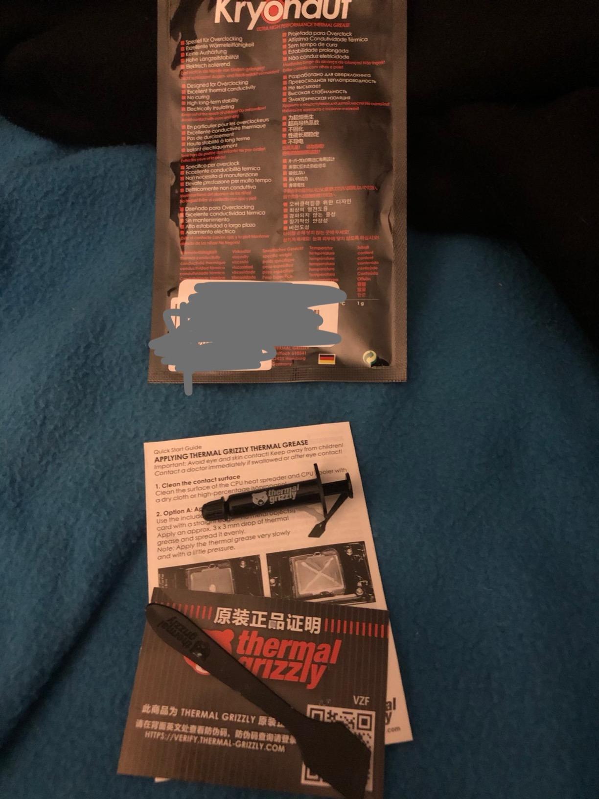 Thermal Grizzly Kryonaut - 1 Gram - Extremely High Performance customer photo 2