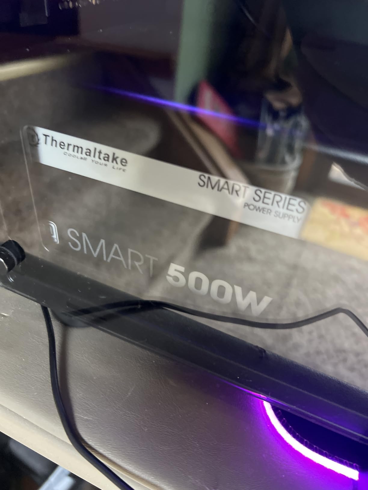 Thermaltake Smart 500W 80+ White Certified PSU, Continuous Power with 120mm Ultra Quiet Cooling Fan, ATX 12V V2.3/EPS 12V Active PFC Power Supply PS-SPD-0500NPCWUS-W customer photo 1