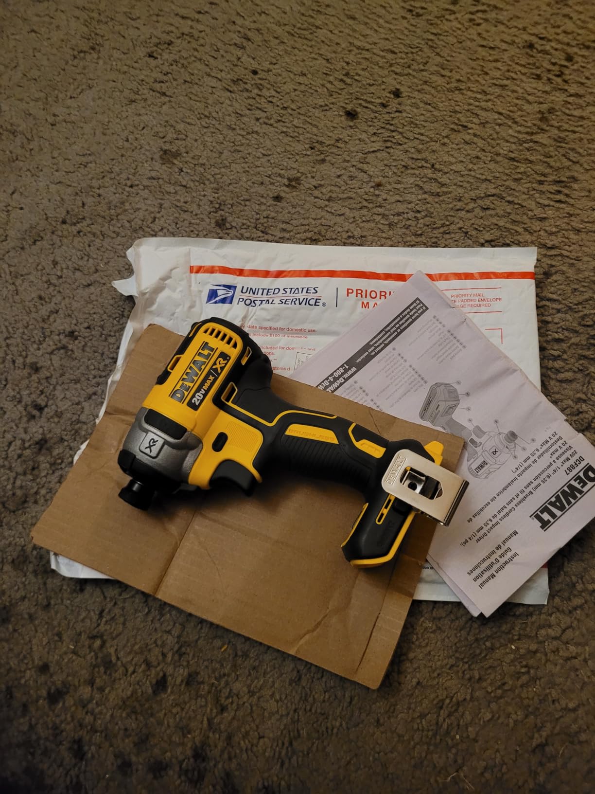 DEWALT 20V MAX XR Impact Driver, Brushless, 3-Speed, 1/4-Inch, Tool Only (DCF887B) customer photo 1
