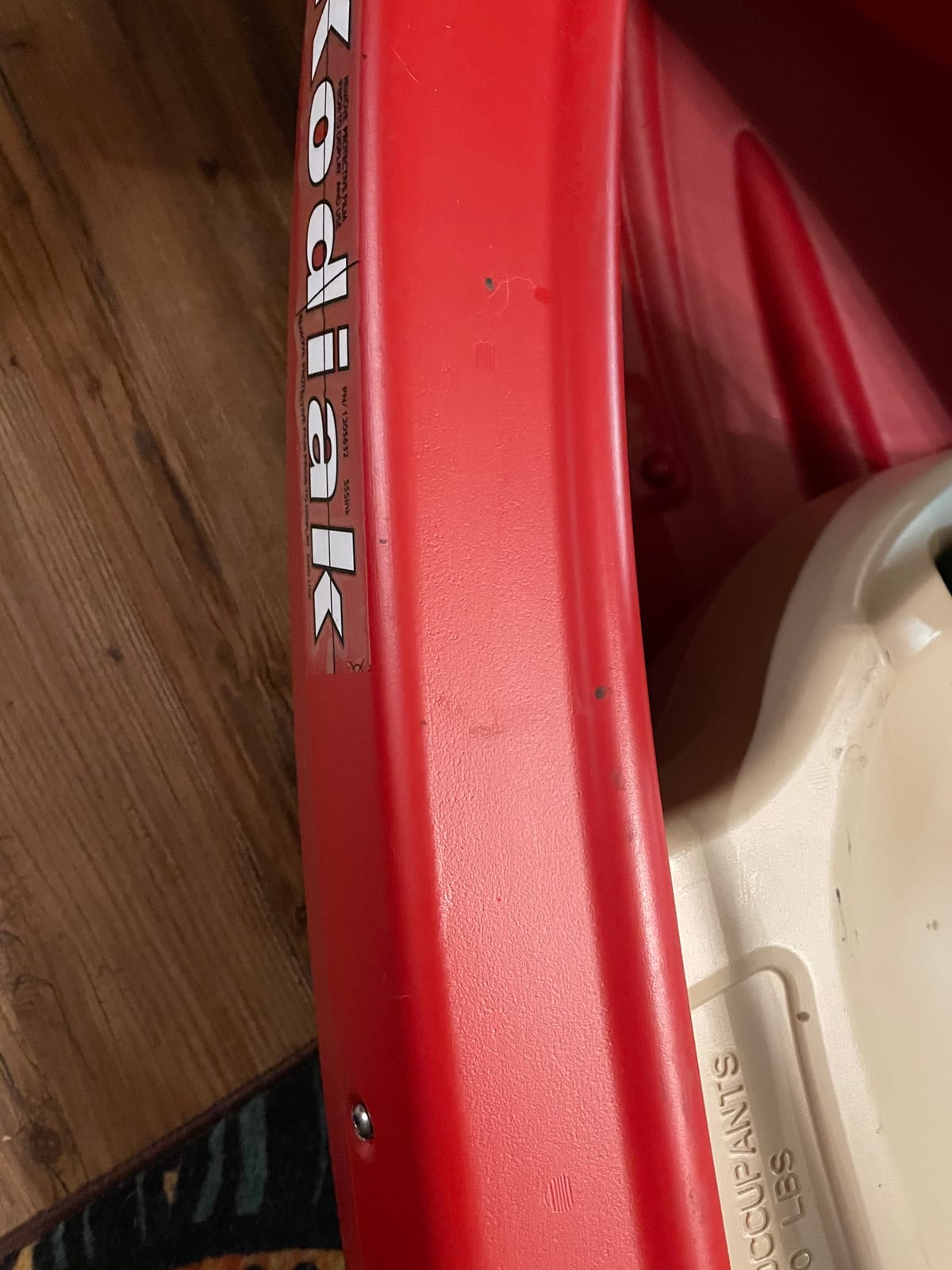 Lifetime Kodiak Canoe with 2 Paddles, Red, 13' customer photo 2