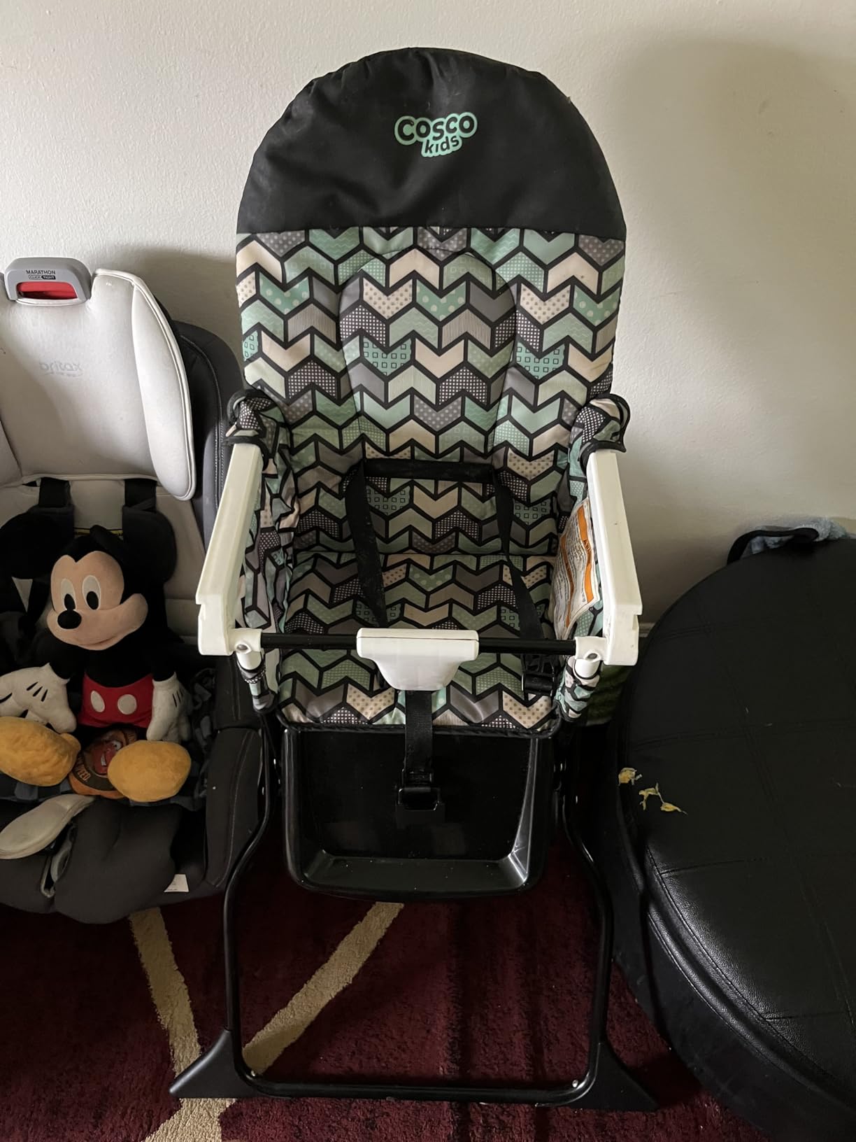 Cosco Kids Highchair for Baby, Simple Foldable High Chair, Convenient, Lightweight, and Compact Design, Flower Garden customer photo 1