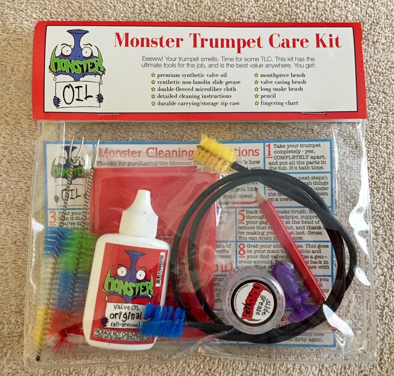 Monster Trumpet Cleaning Kit | USA-Based and Veteran-Owned! | Valve Oil, Slide Grease, and More to Take Care of and Clean Your Trumpet and Cornet! customer photo 2