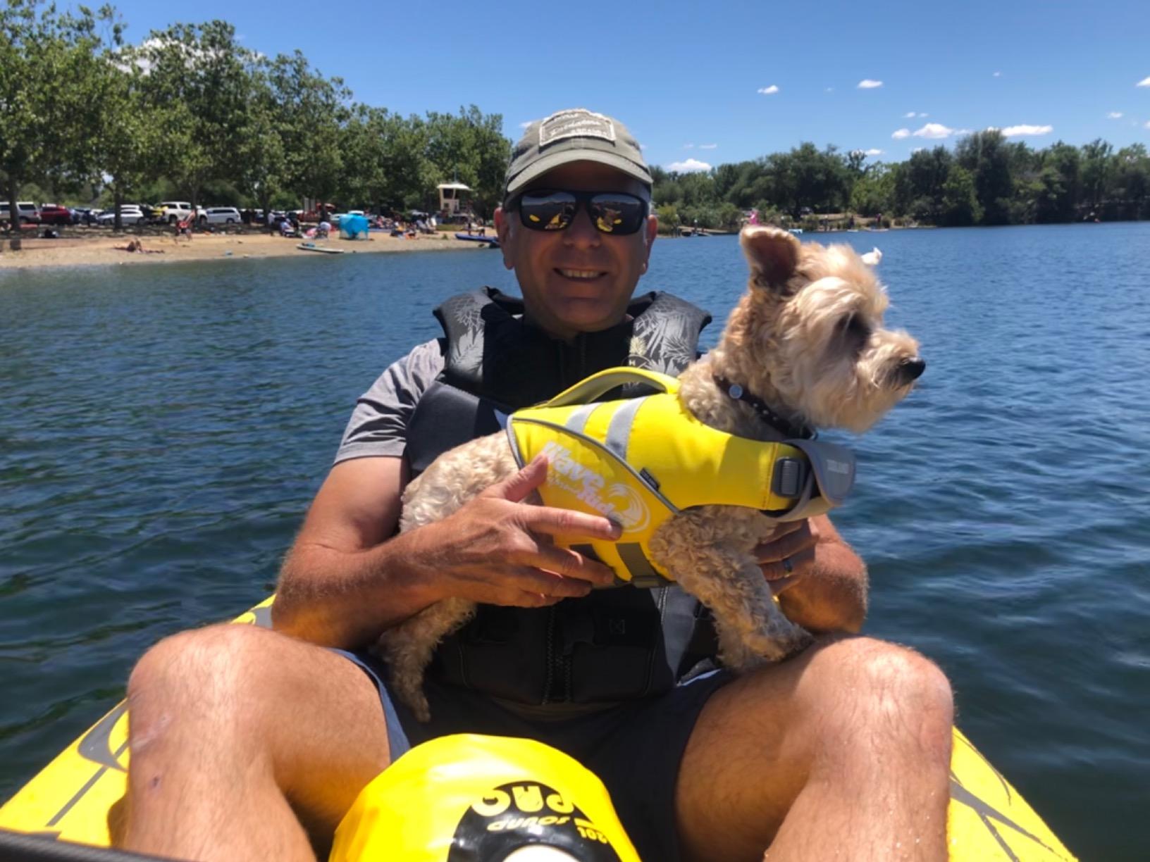 Advanced Elements - Island Voyage 2 Inflatable Kayak - Recreational Convertible Kayak - for 1 or 2 Person - 11 ft - Yellow customer photo 1
