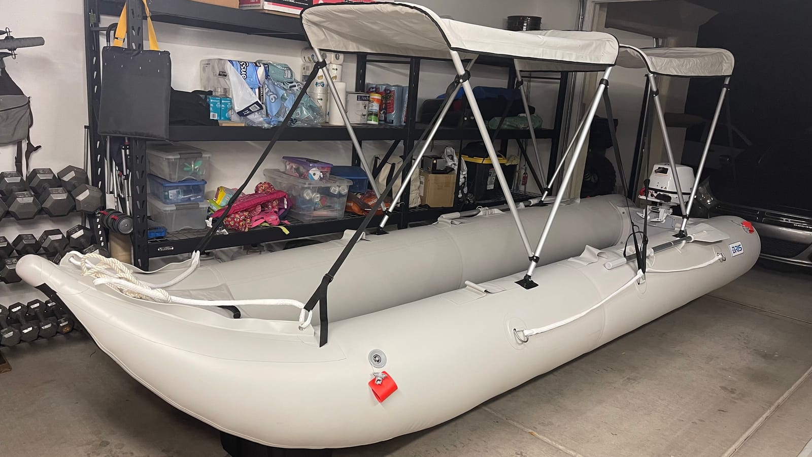 BRIS 15.4ft Inflatable Kayak 4 Person Canoe Boat customer photo 1
