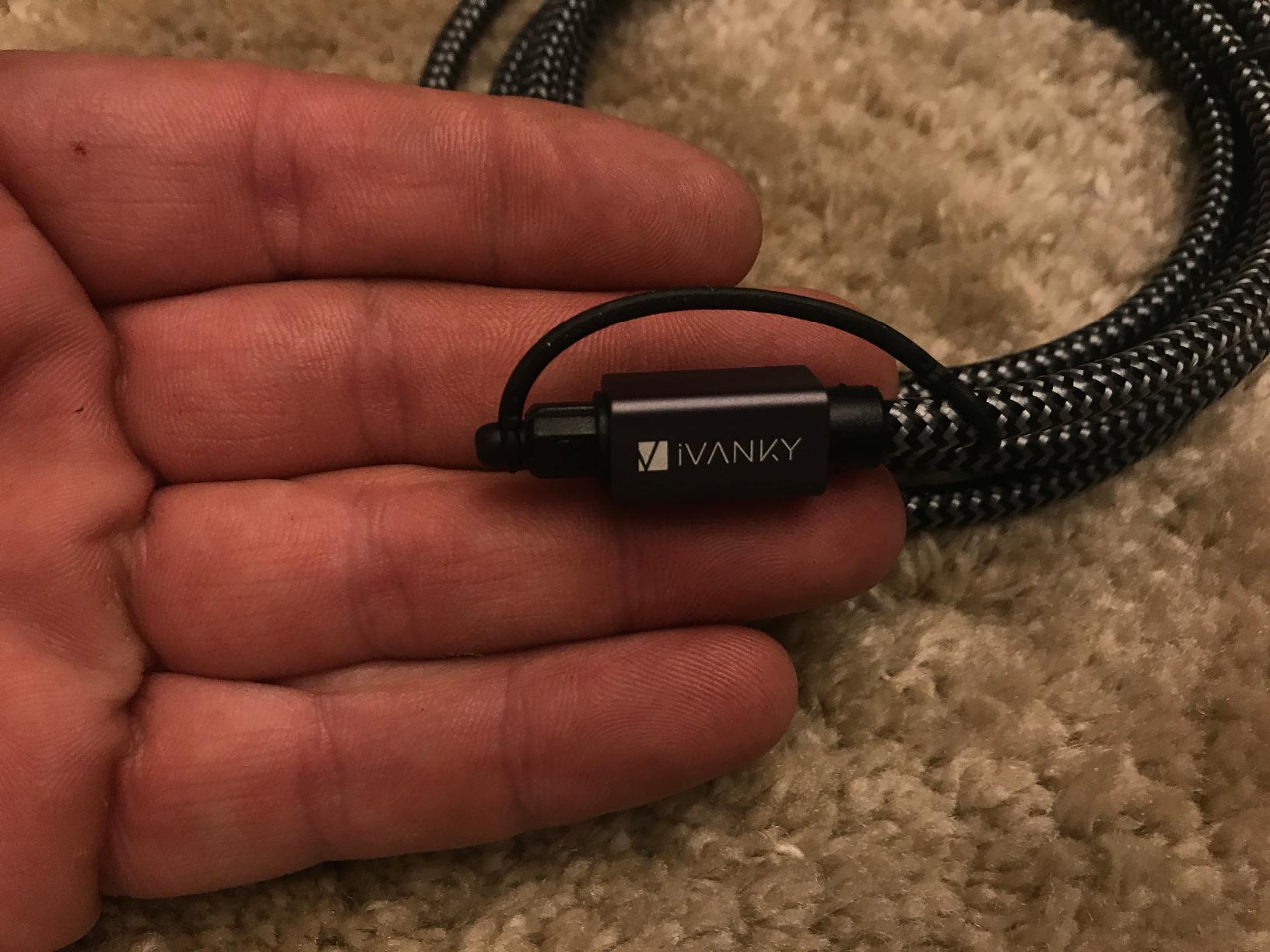 IVANKY Optical Audio Cable 10ft, Toslink Fiber Optic S/PDIF Digital Audio customer photo 2