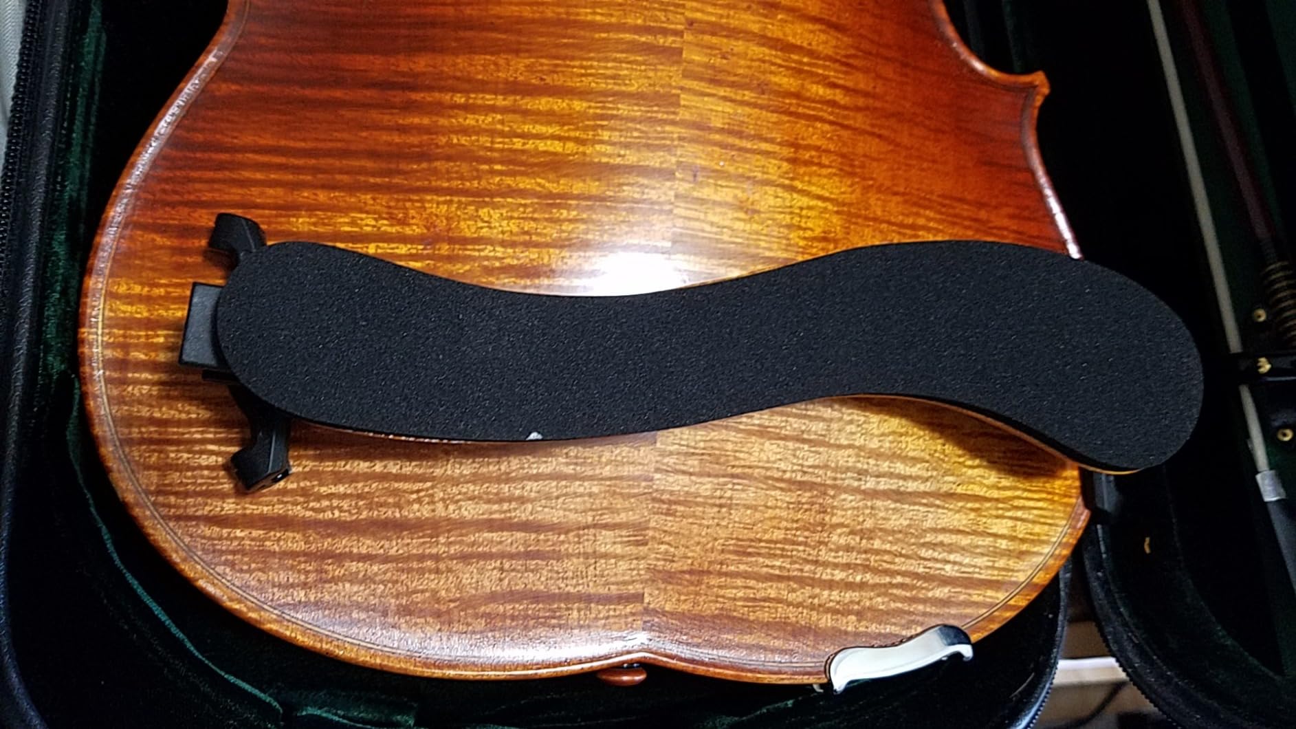 MI&VI Violin Shoulder Rest - Real Maple Wood | Collapsible | Adjustable | Height Adjustable Feet | Excellent Support Grip (Violin 4/4-3/4& Viola 14