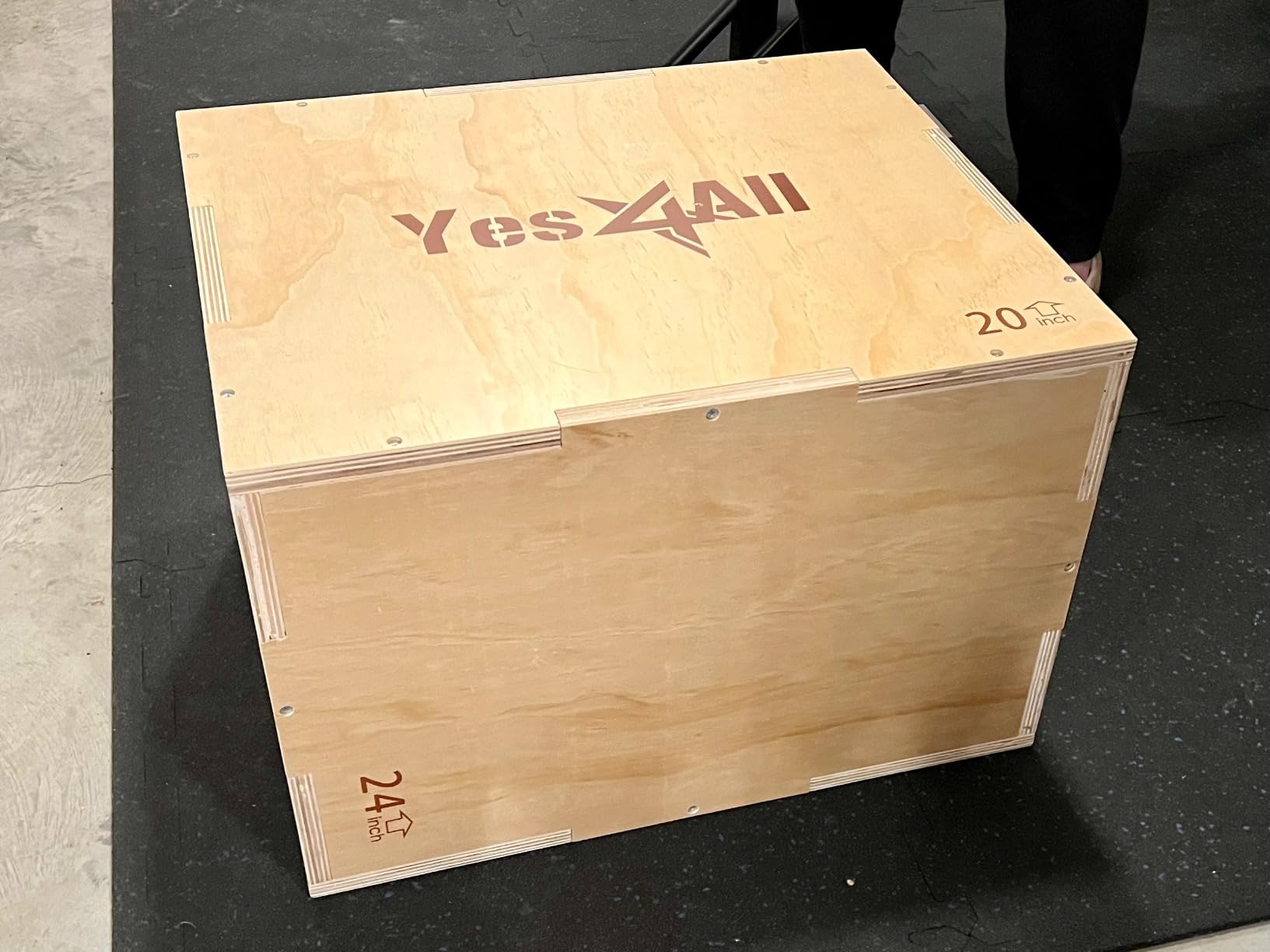 Yes4All 3-in-1 Wooden Plyo Box for Home Gym customer photo 1